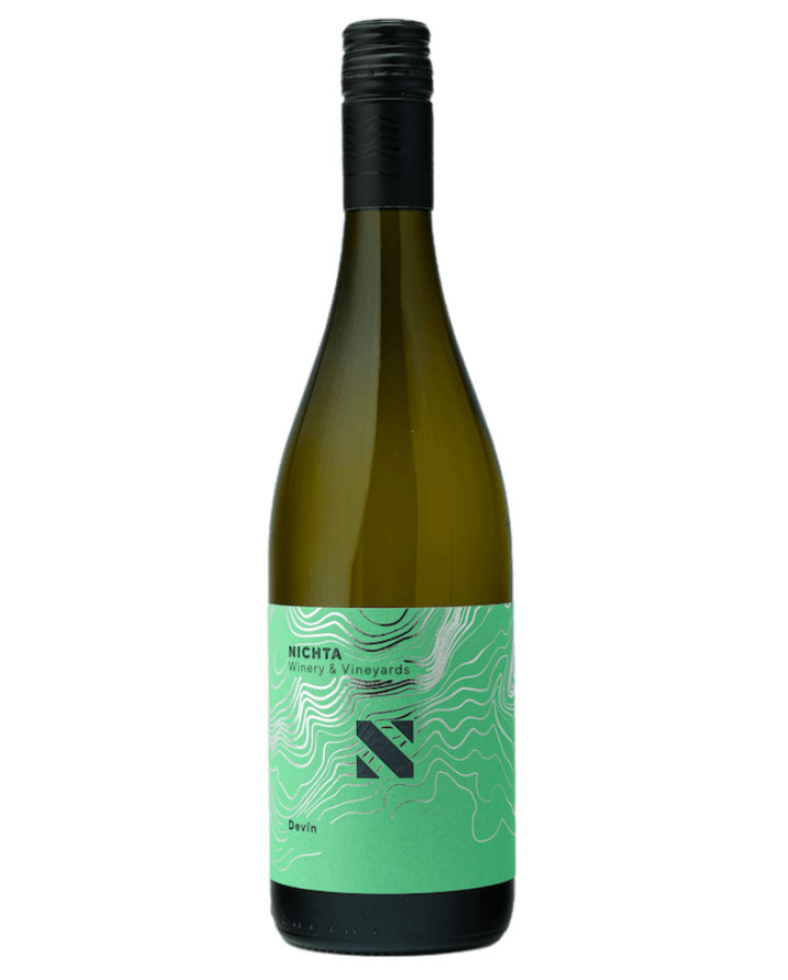 Devín vínarstvo Nichta, víno v zelenej fľaši so zelenou etiketou