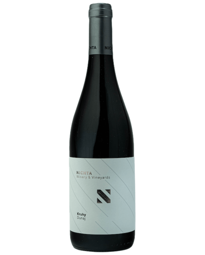 Dunaj Kruhy Terroire Selection vinárstvo Nichta, červené víno s bielou etiketou