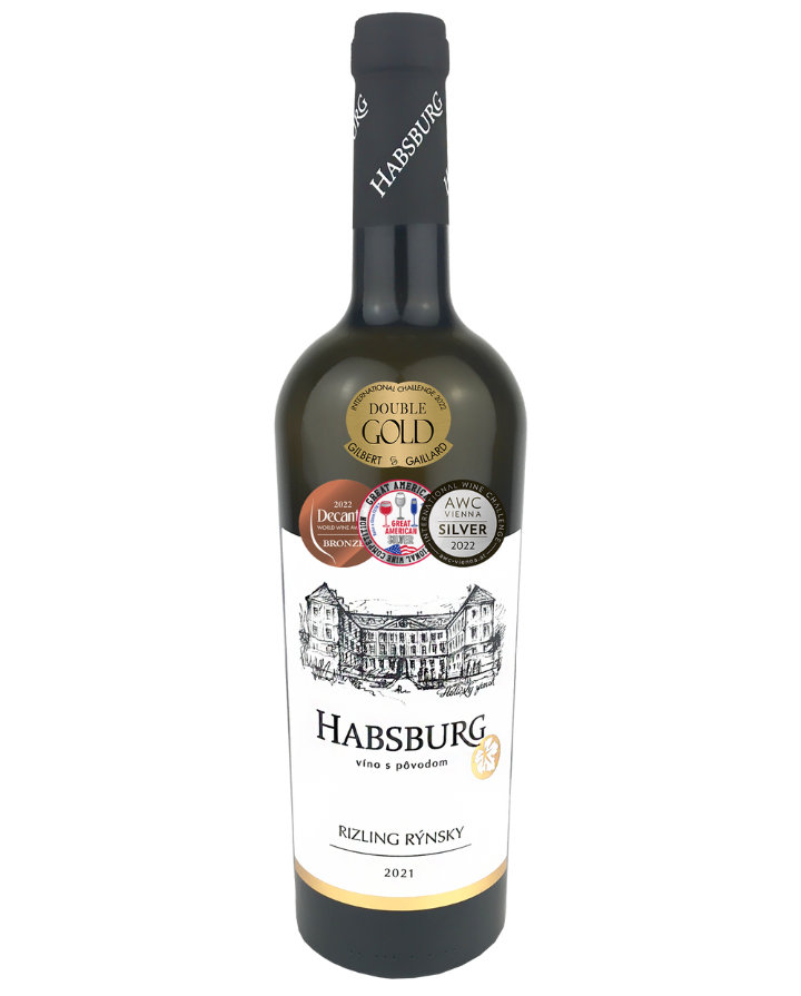 Víno Rizling Rýnsky zo slovenského vinárstva Habsburg